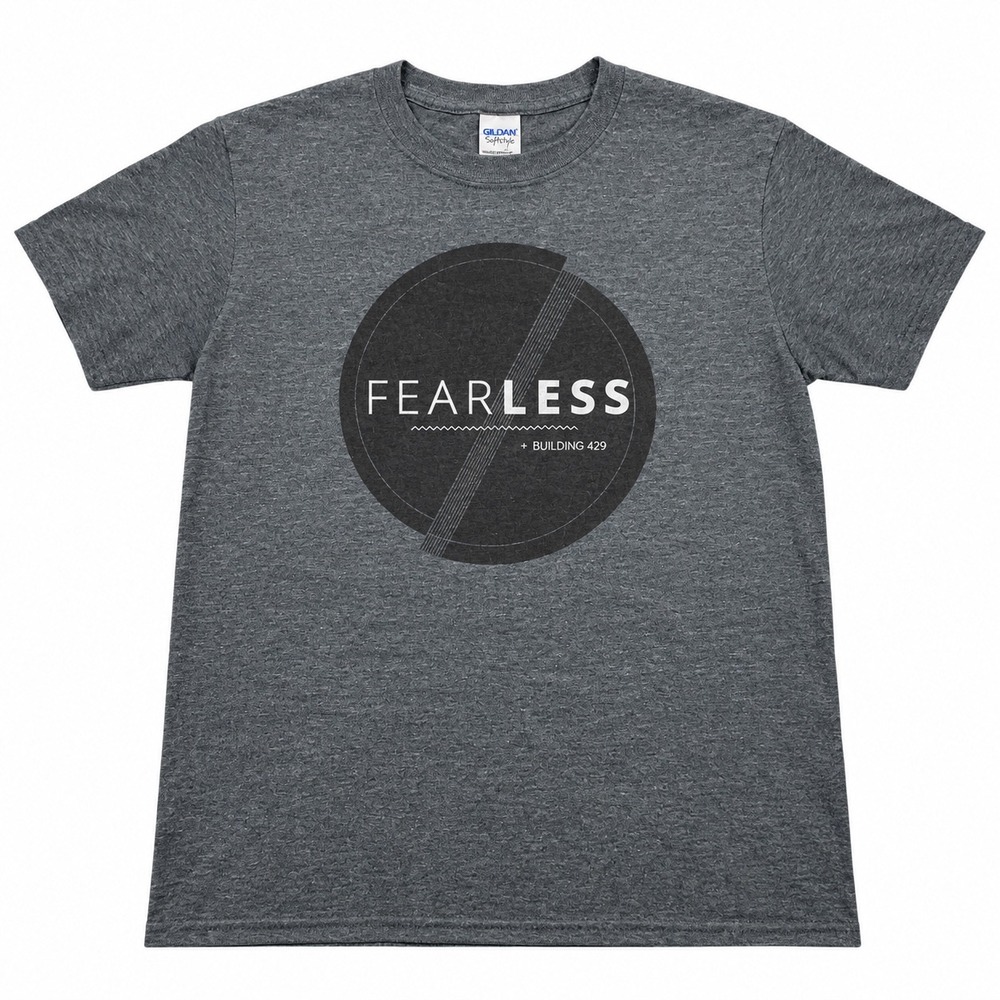 Building 429 Fearless Christian Band T-Shirt Mens Small Charcoal Grey